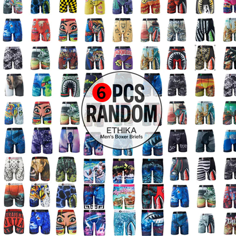 6-Piece Random Mystery Box of ETHIKA Men's Underwear