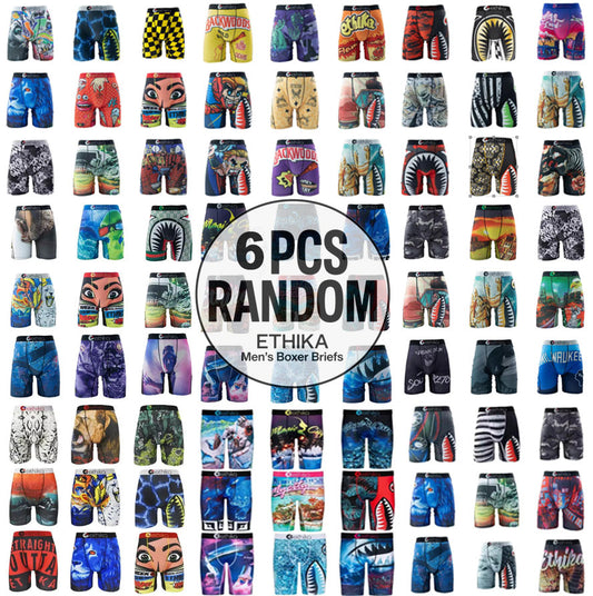 6Pcs/3Pcs ETHIKA Men's Boxer Briefs