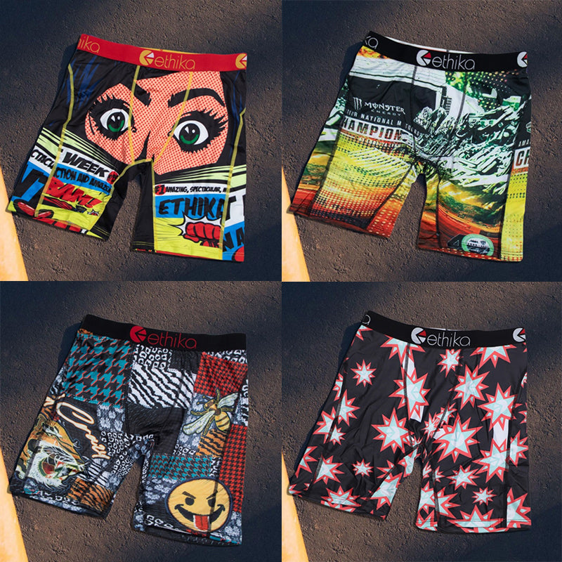 ETHIKA Men's 4-Pack Bestselling Underwear Combo