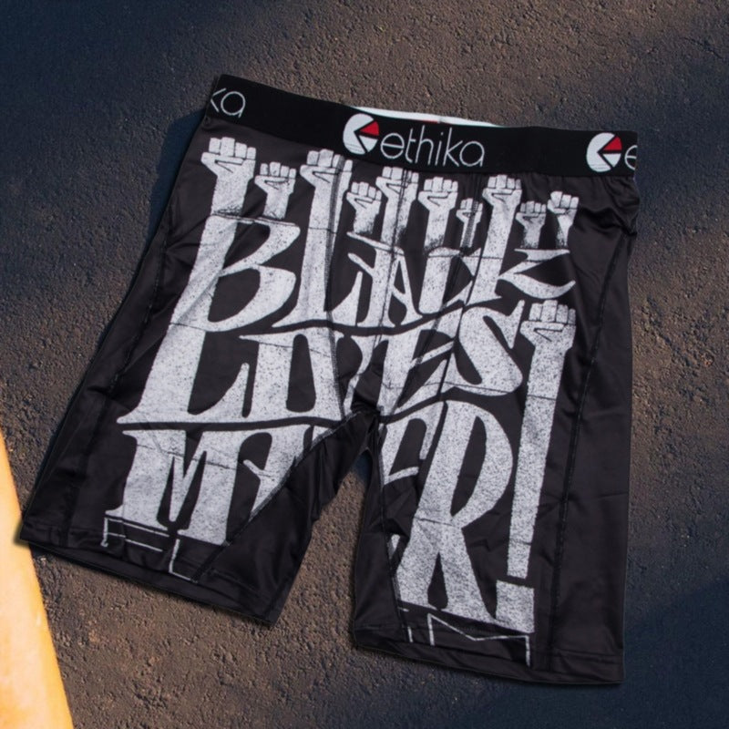 Men's Ethika BLM Printed Long Boxer Underwear