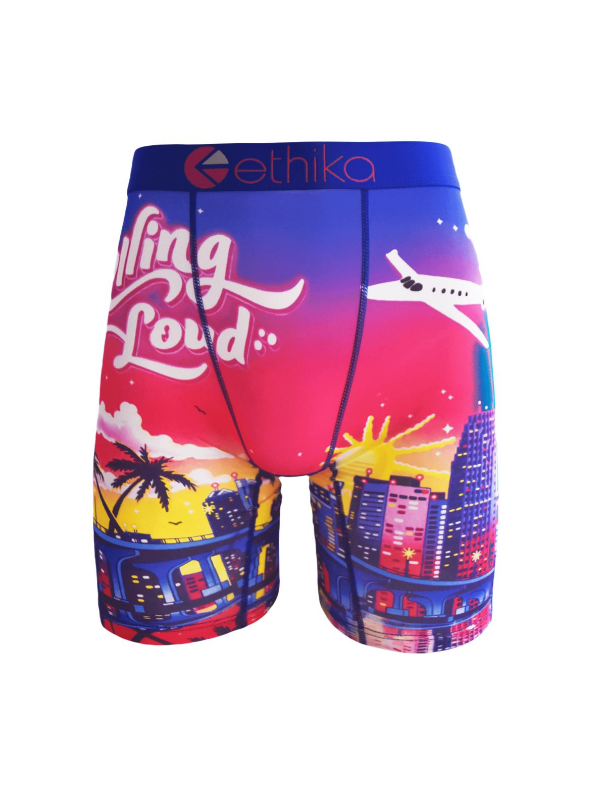 Ethika Men's Boxer Briefs 6Pcs Blind Box Men's Fashion Printed Breathable Outfits Men Shorts Half Tights Full Coverage Underwear Sexy Soft Men's Boxer Designer Bamboo