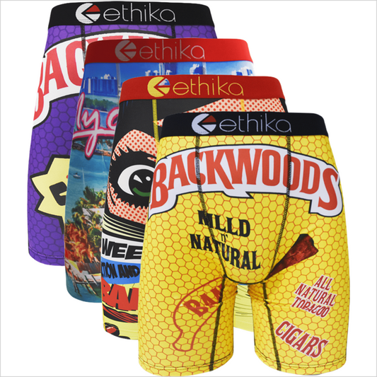 4Pcs ETHIKA Men's Boxer Briefs