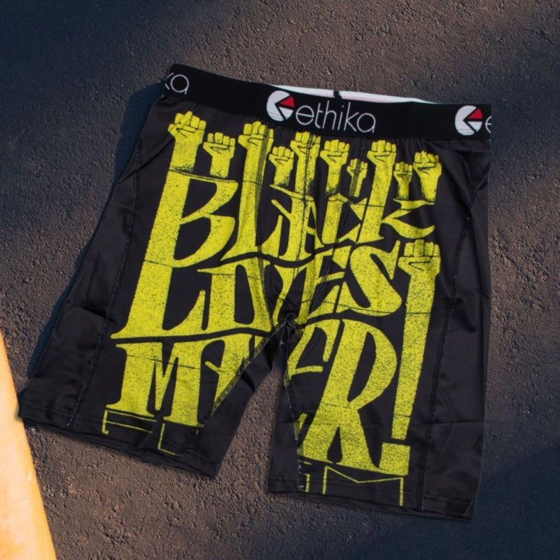 Men's Ethika BLM Printed Long Boxer Underwear