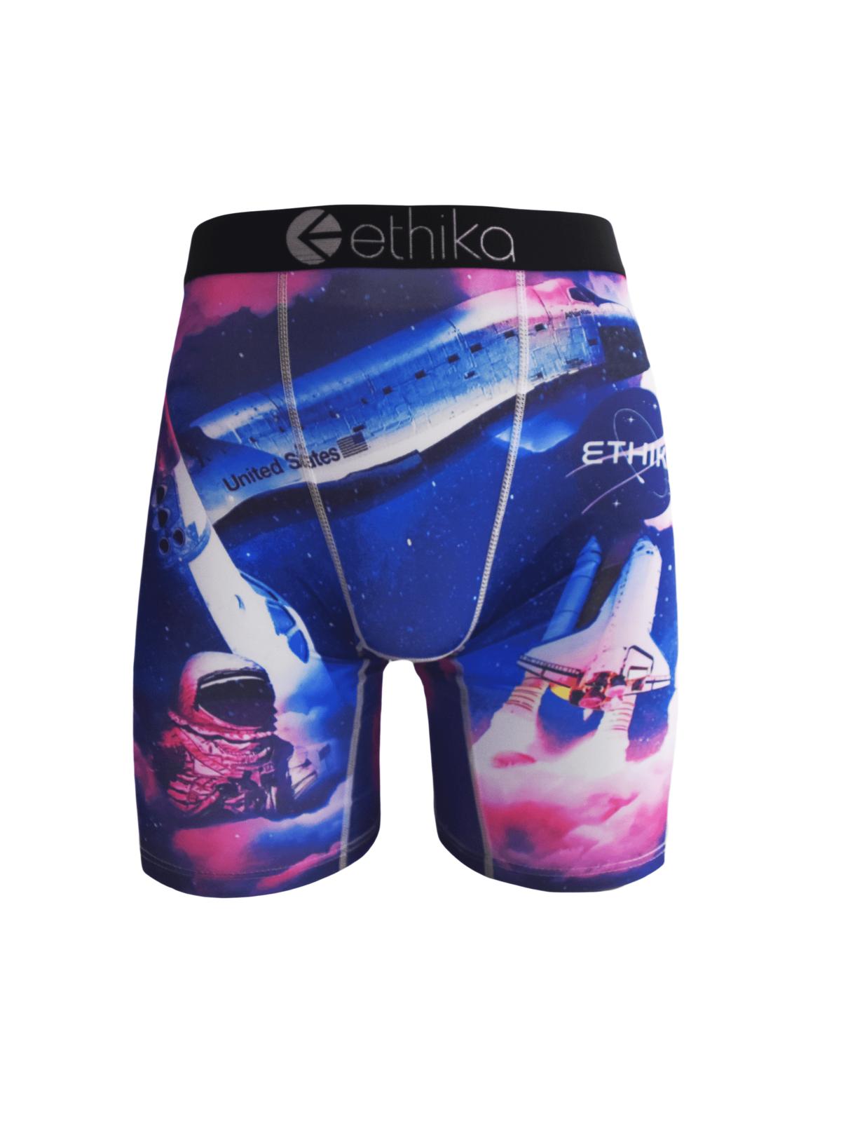 Ethika Men's Boxer Briefs 6Pcs Blind Box Men's Fashion Printed Breathable Outfits Men Shorts Half Tights Full Coverage Underwear Sexy Soft Men's Boxer Designer Bamboo