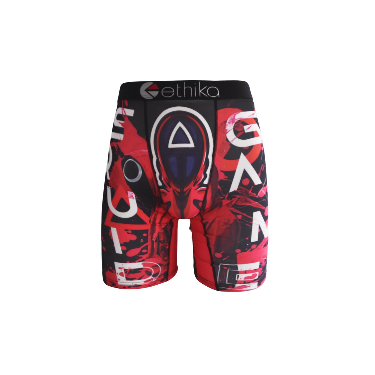 Ethika Men's Boxer Briefs 6Pcs Blind Box Men's Fashion Printed Breathable Outfits Men Shorts Half Tights Full Coverage Underwear Sexy Soft Men's Boxer Designer Bamboo