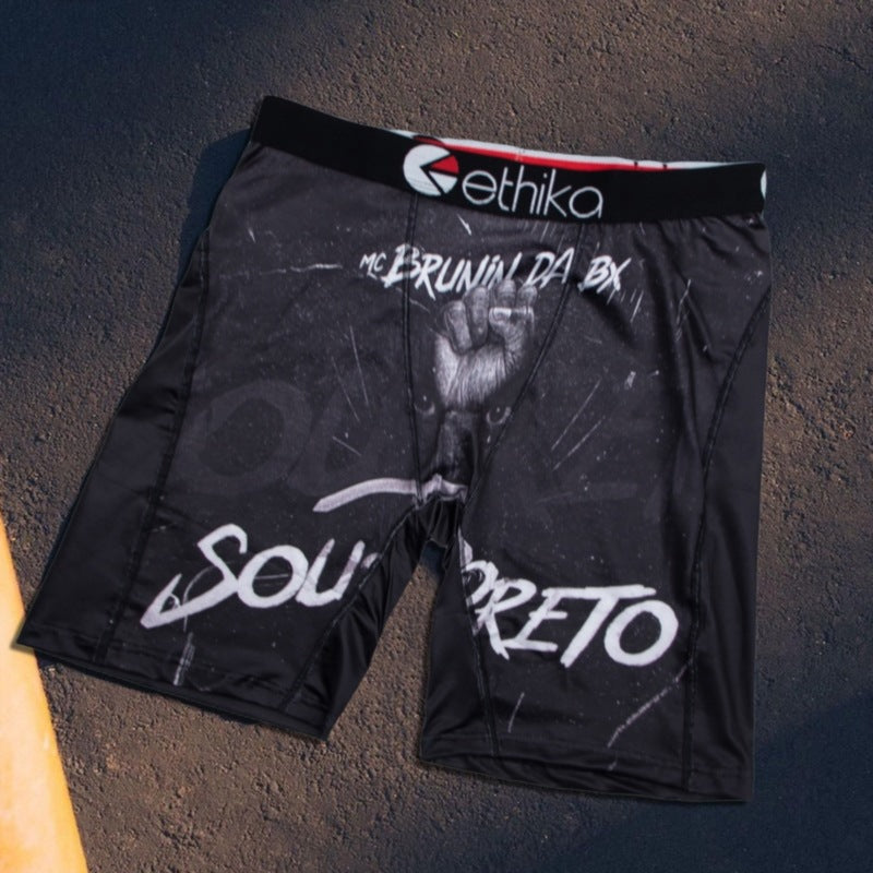 Men's Ethika BLM Printed Long Boxer Underwear