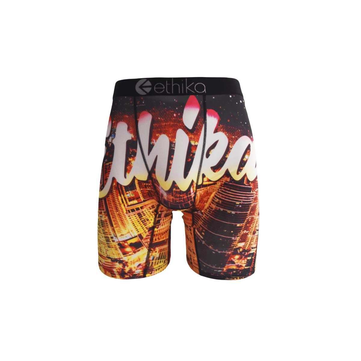 Ethika Men's Boxer Briefs 6Pcs Blind Box Men's Fashion Printed Breathable Outfits Men Shorts Half Tights Full Coverage Underwear Sexy Soft Men's Boxer Designer Bamboo