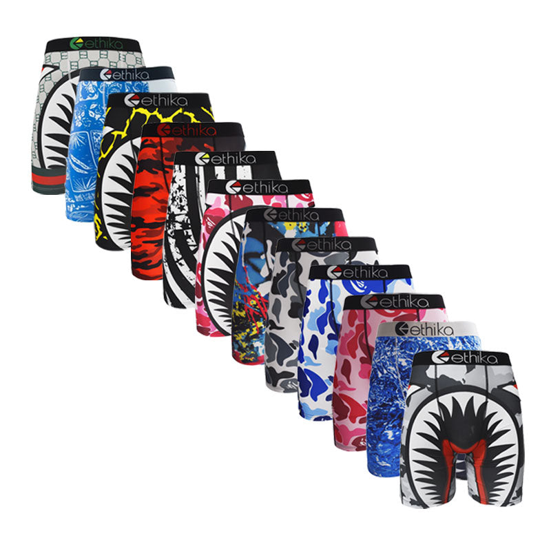 3Pcs Ethika Men's  Boxer Briefs Quick-Dry