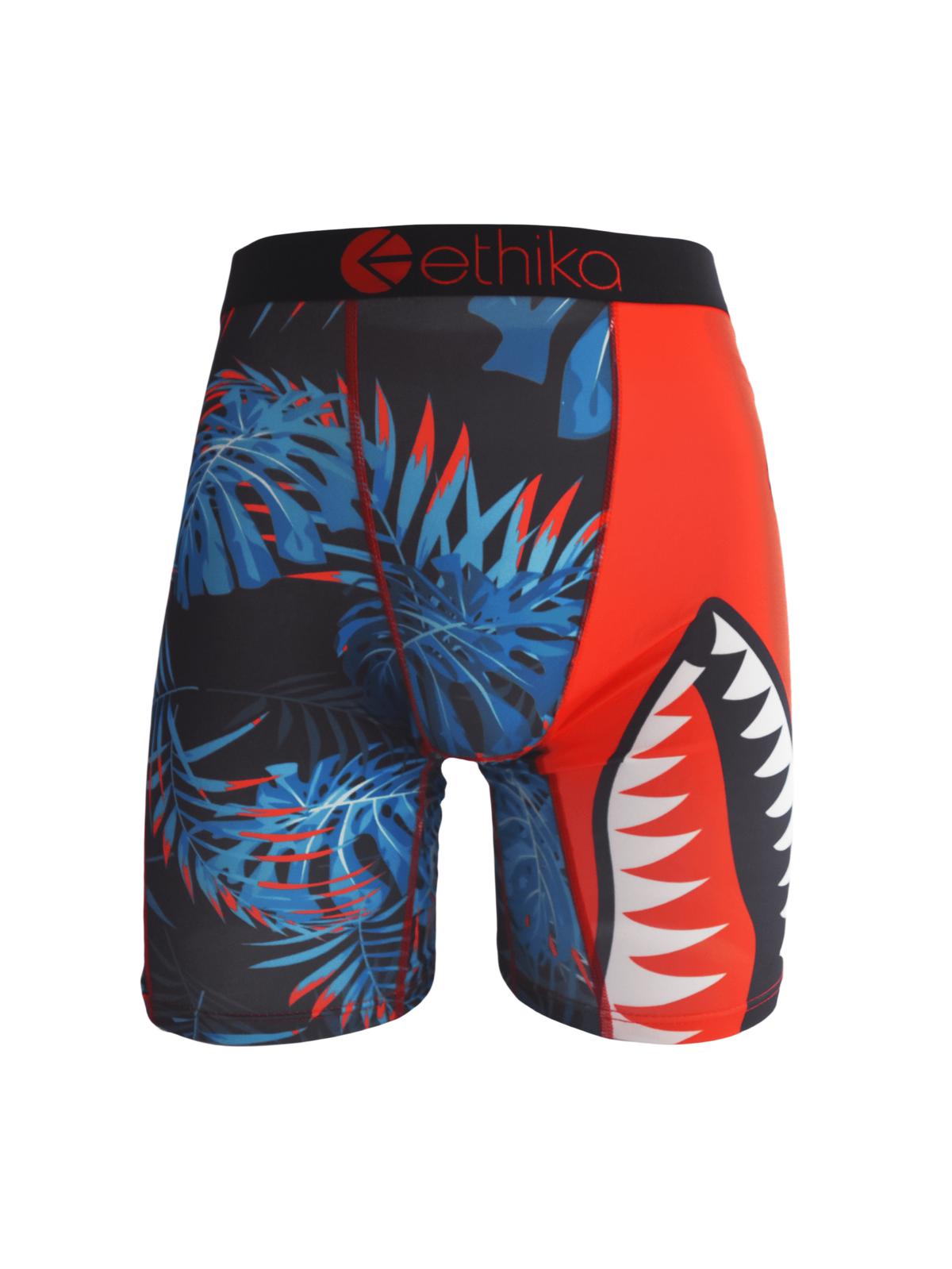 Ethika Men's Boxer Briefs 6Pcs Blind Box Men's Fashion Printed Breathable Outfits Men Shorts Half Tights Full Coverage Underwear Sexy Soft Men's Boxer Designer Bamboo