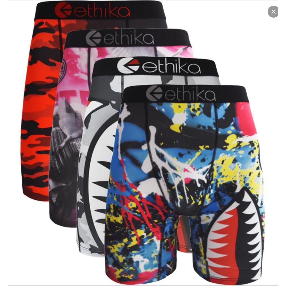 4 Piece Mens Underwear Flat Corner Shorts Sexy Shorts Underwear With Enlarged Size Cool Printing Breathable Swimming Underwear Anti Fading And Anti Dyeing Technology Modern Fashion Fit No Shrinkage Or Fading Problems